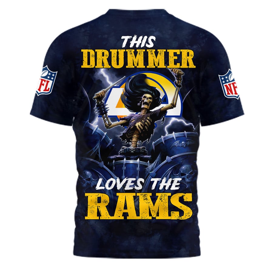 Los Angeles Rams | Premium NFL Drummer 3D Shirt | ZD29