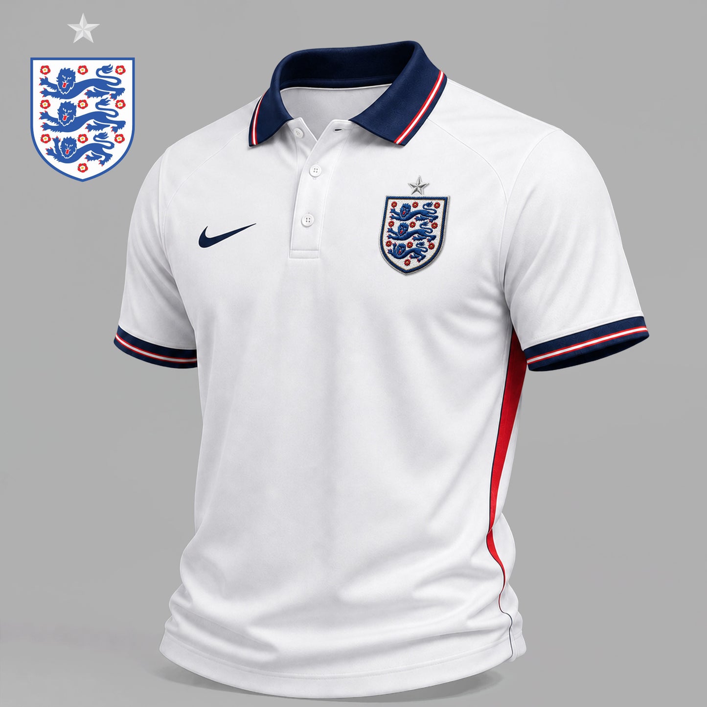 England | Premium WC26 Victory Crest Polo Shirt NY | OM81