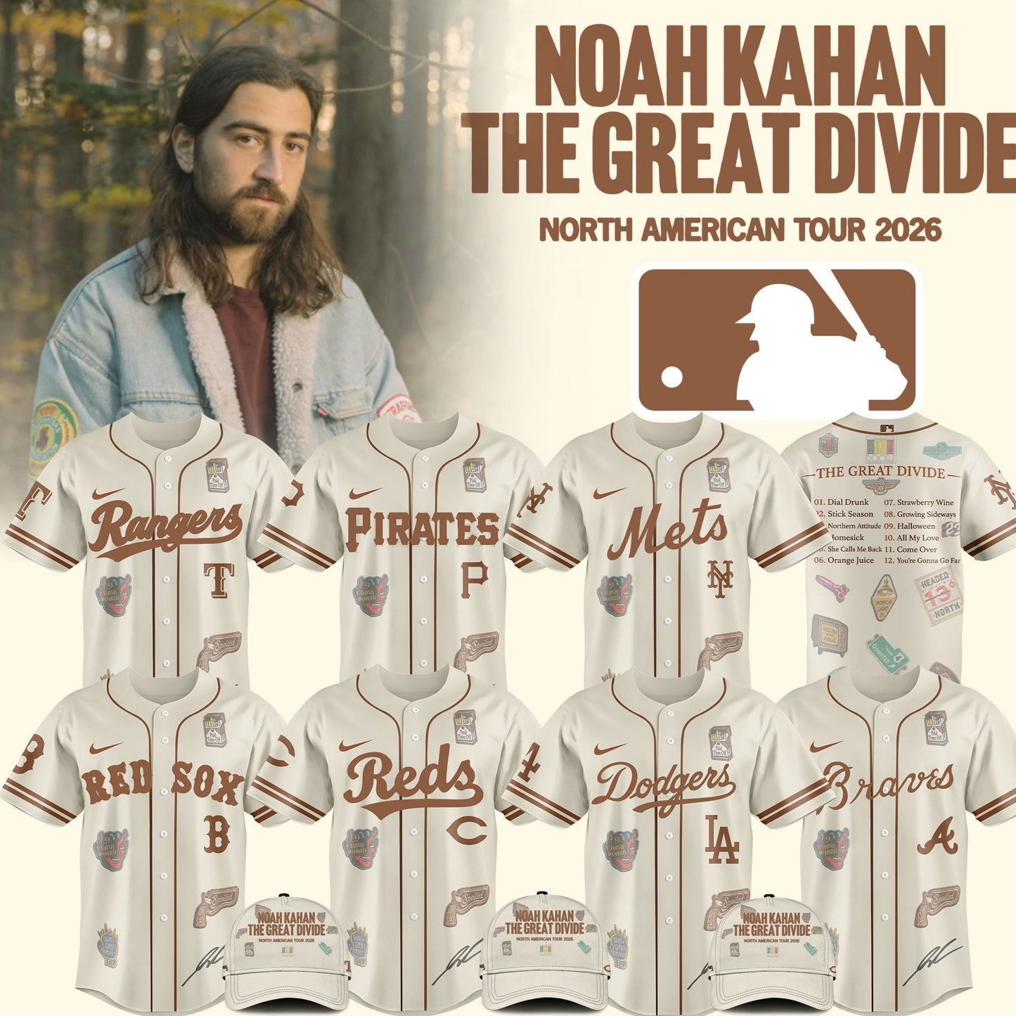 .Baseball x Noah Kahan Tour 2026 Jersey Limited Edition V2 | ER22