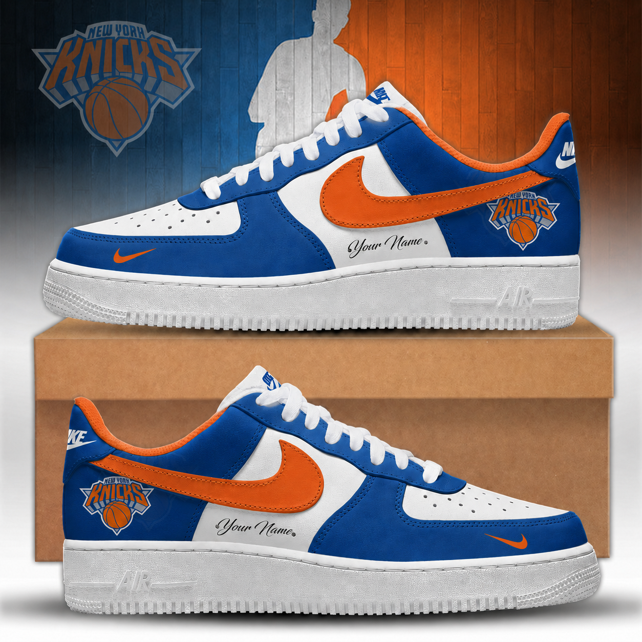New York Knicks Shoes Aj1 Low Play offs 2026 Limited Edition + Selling Out Fast v3 | ZL83