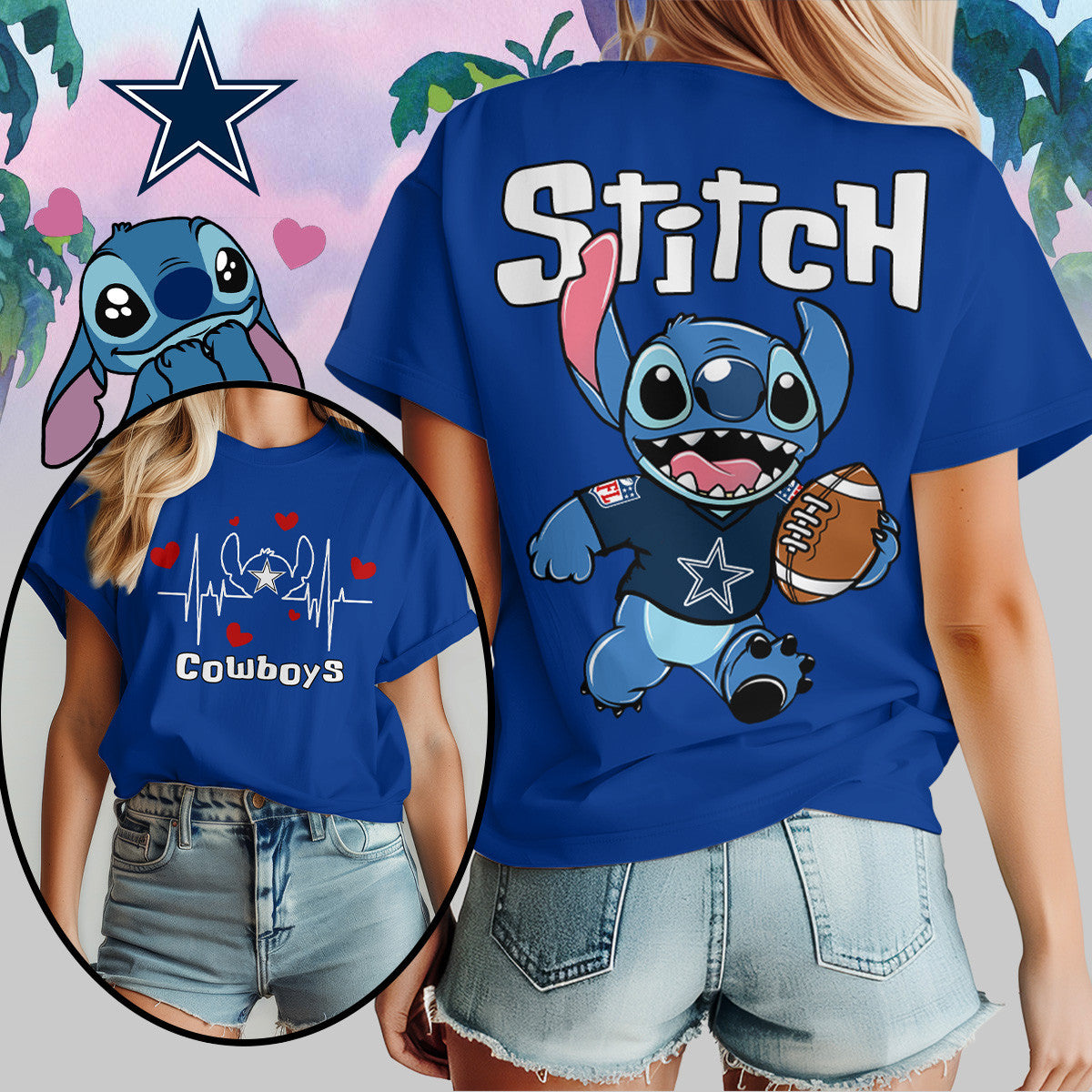 Dallas Cowboys | Premium NFL Stitch Women Shirt | OV56