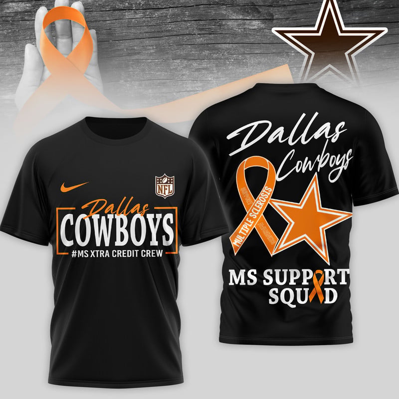 Dallas Cowboys | Premium NFL MS Support 3D T-Shirt | XQ99