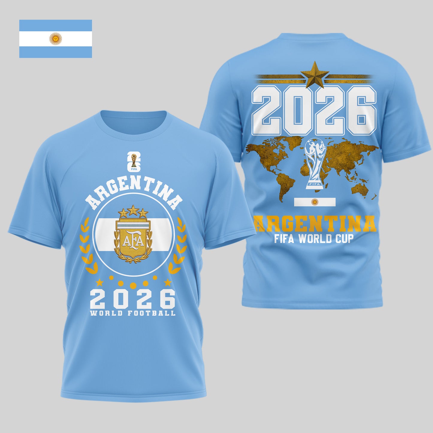 Argentina | Premium World Cup 2026 Legacy - WC26 3D Shirt TD | CH43