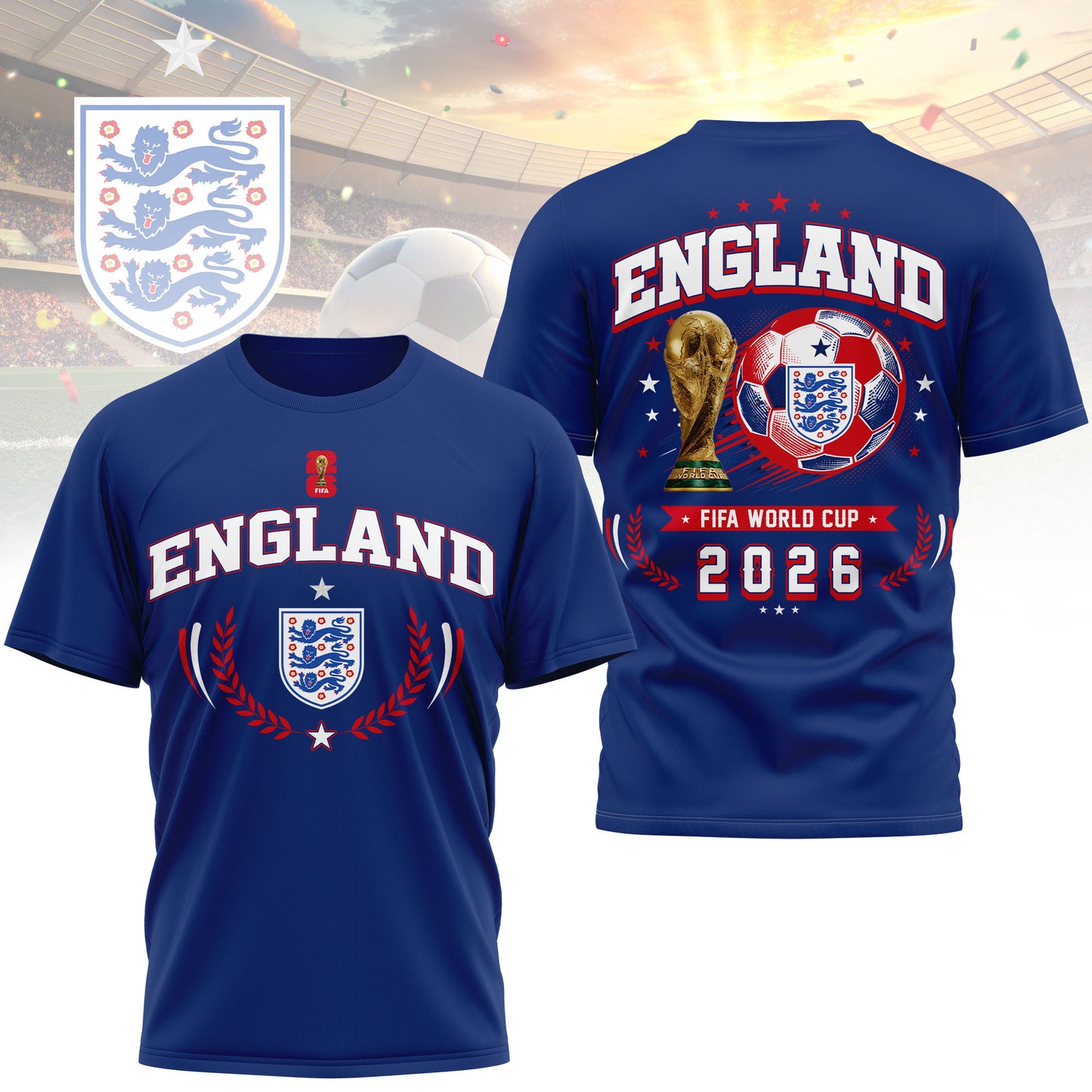 England | Premium WC26 Classic 3D Shirt TD | DC36