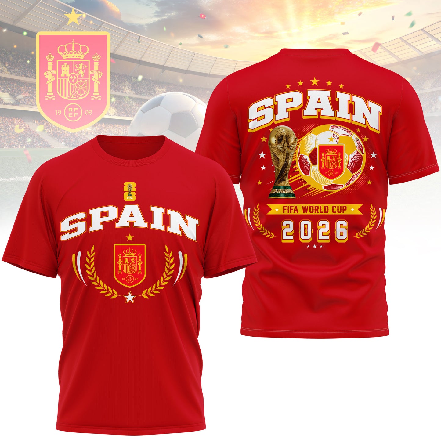 Spain | Premium WC26 Classic 3D Shirt TD | BN96