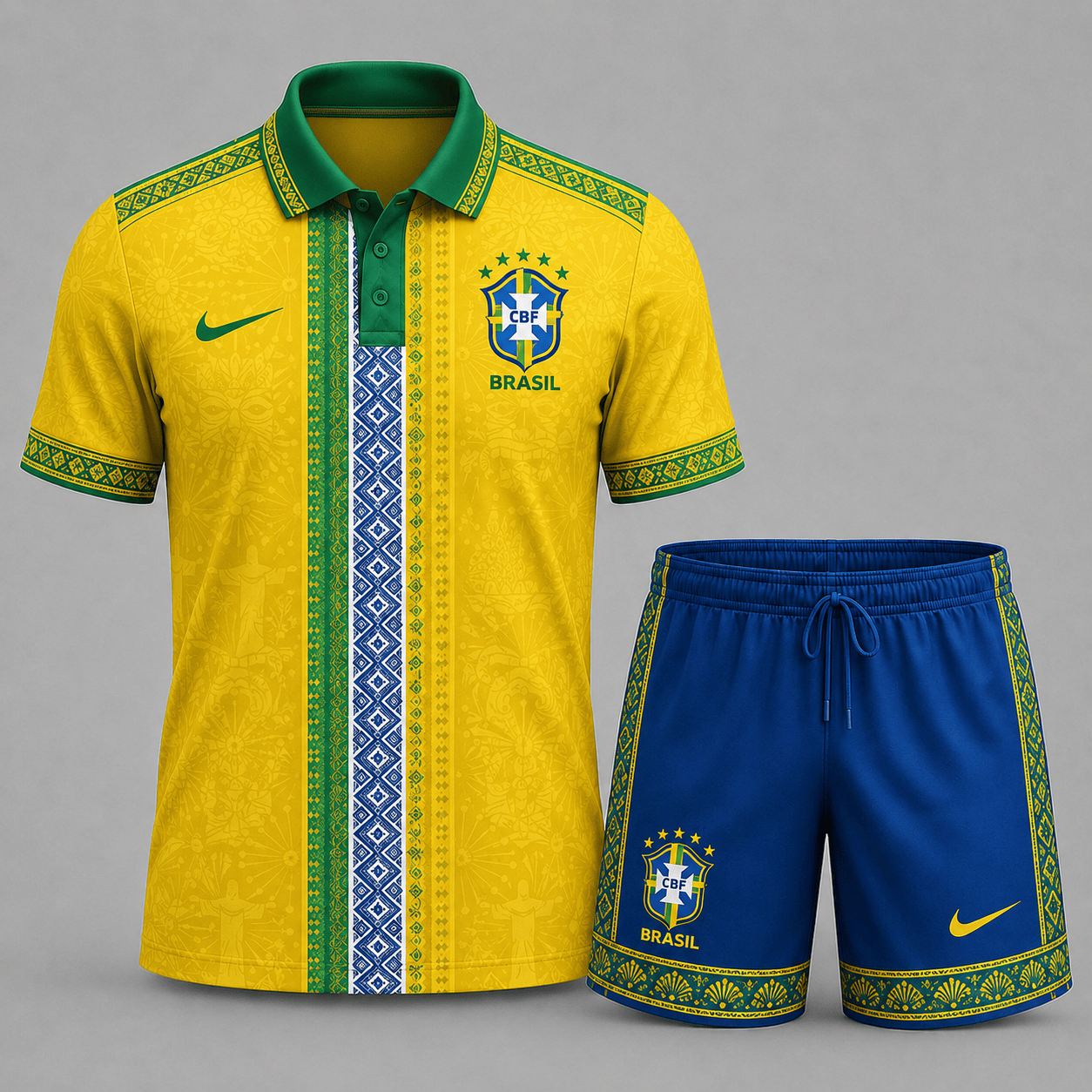 Brazil | Premium WC26 Culture Polo & Shorts Set | SO85