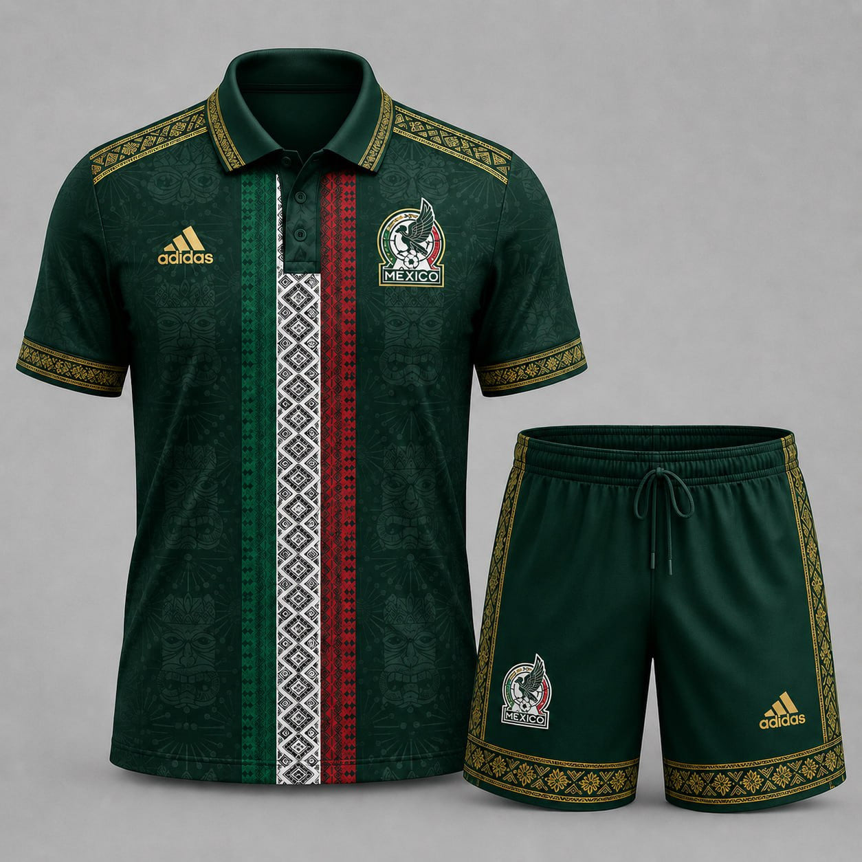 Mexico | Premium WC26 Culture Polo & Shorts Set | AT36