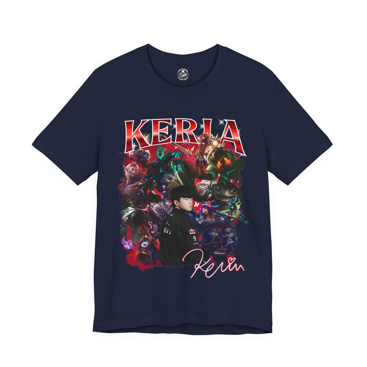 T1 Keria League Shirt – Pro Esports Support Player Graphic Tee for LoL Fans, T1 Team Merchandise, Gamer Gift Apparel for Mid and Support | IU76