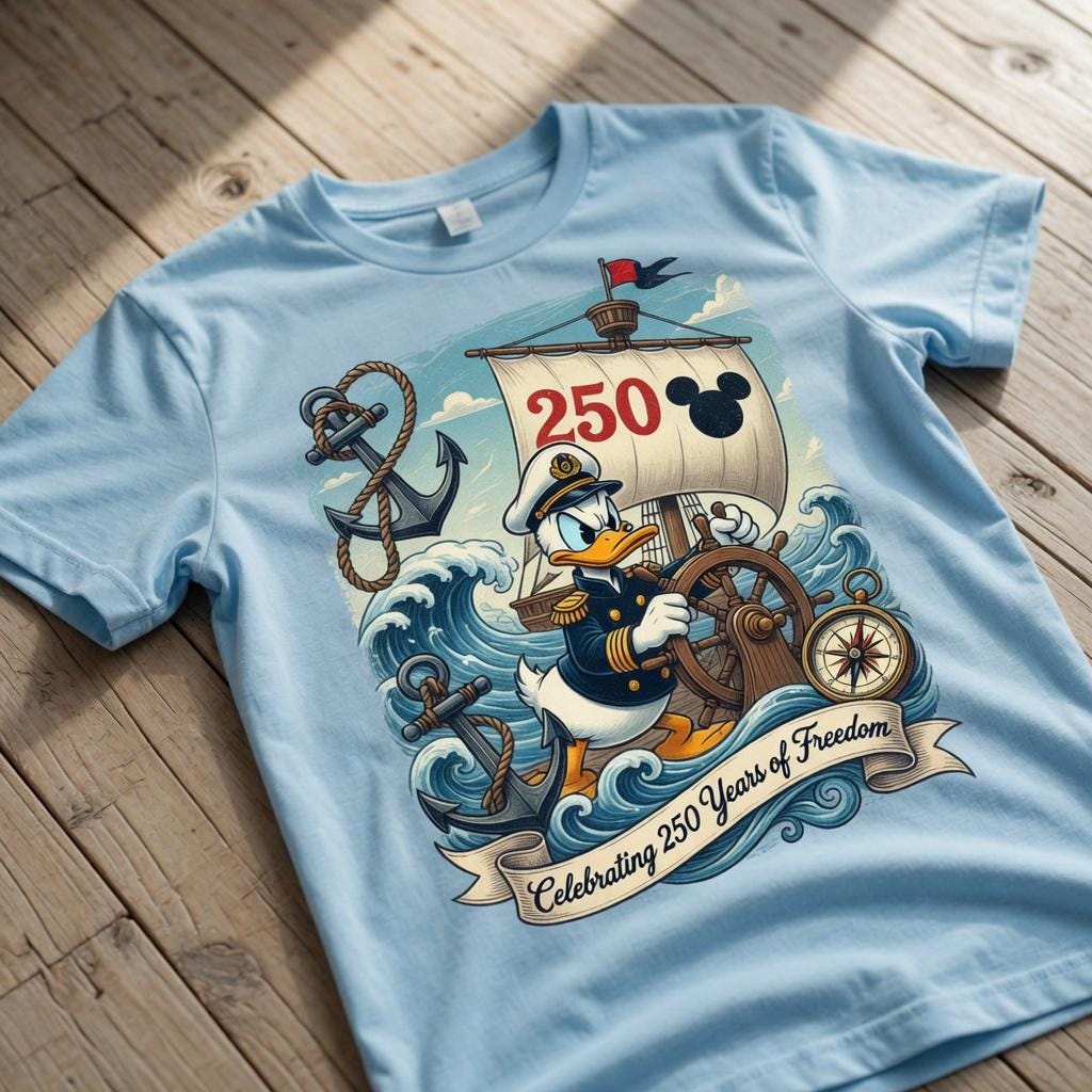 Comfort Colors 3 Style Mickey Minnie Donald Goofy Shirt, Happy 250th America Tee, Disney Patriotic Fourth Of July Gift | FO65