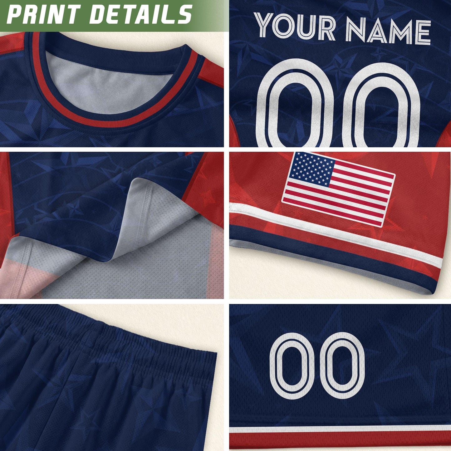 Custom USA Soccer Jersey For Men Women & Kids, Personalized American Soccer Jersey, Americana Game Day Outfit, USA Soccer Jersey Team | XV91