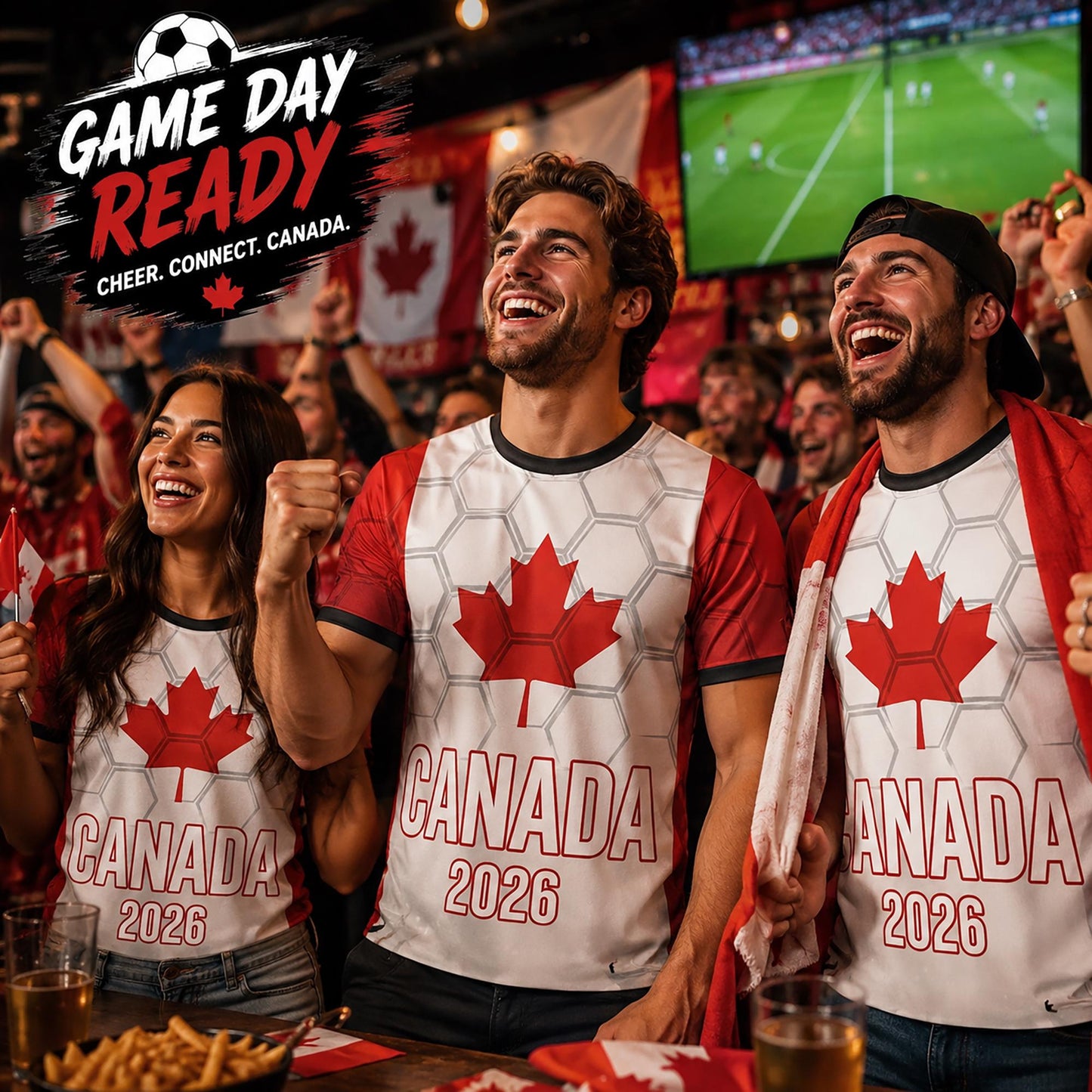 Custom Canada Soccer Jersey 2026 World Cup, Personalized Name Number Shirt, Unisex Fan Apparel Gift | ZA89