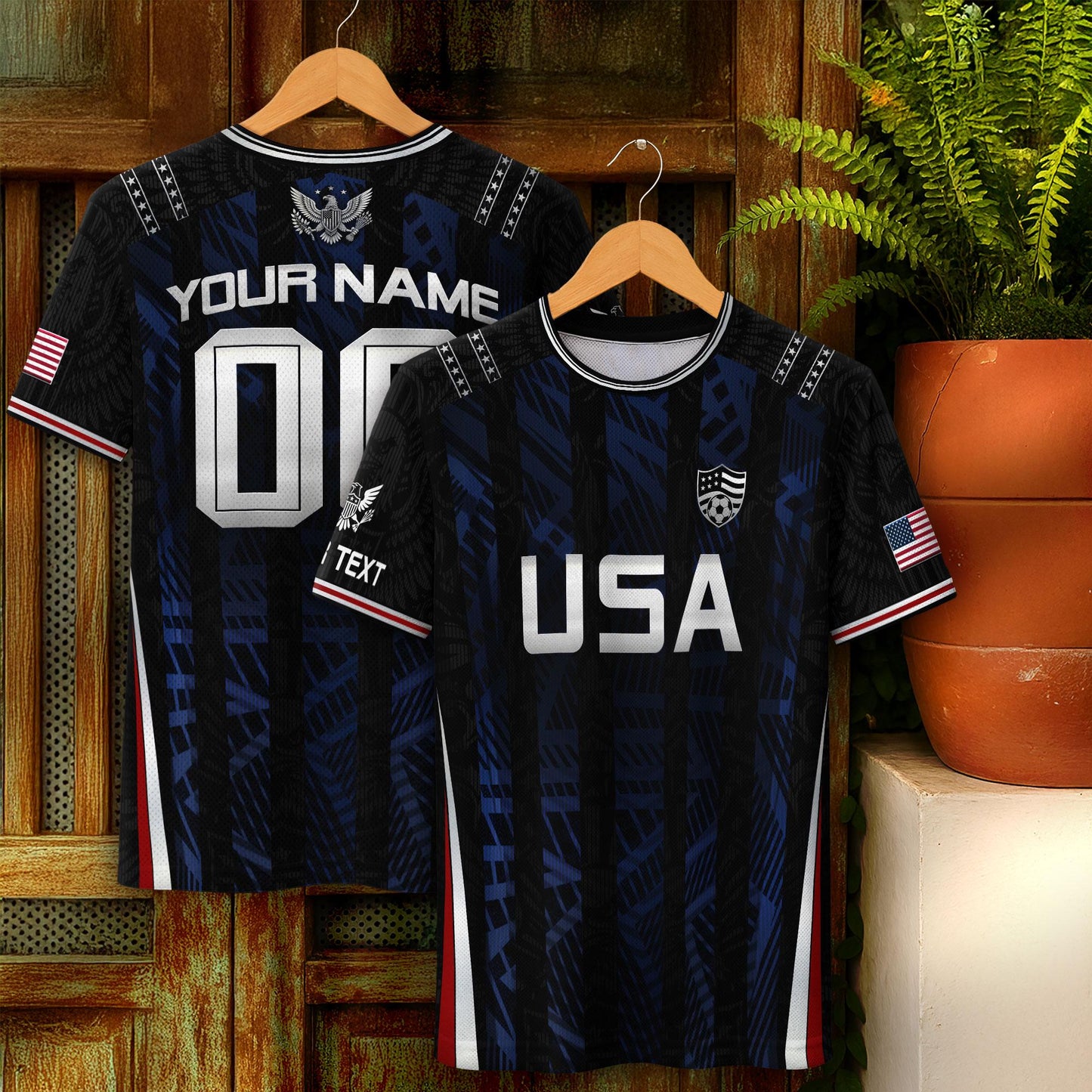 Custom USA Soccer Jersey For Men Women & Kids, Personalized American Soccer Jersey, Americana Game Day Outfit, USA Soccer Jersey Team | VY29