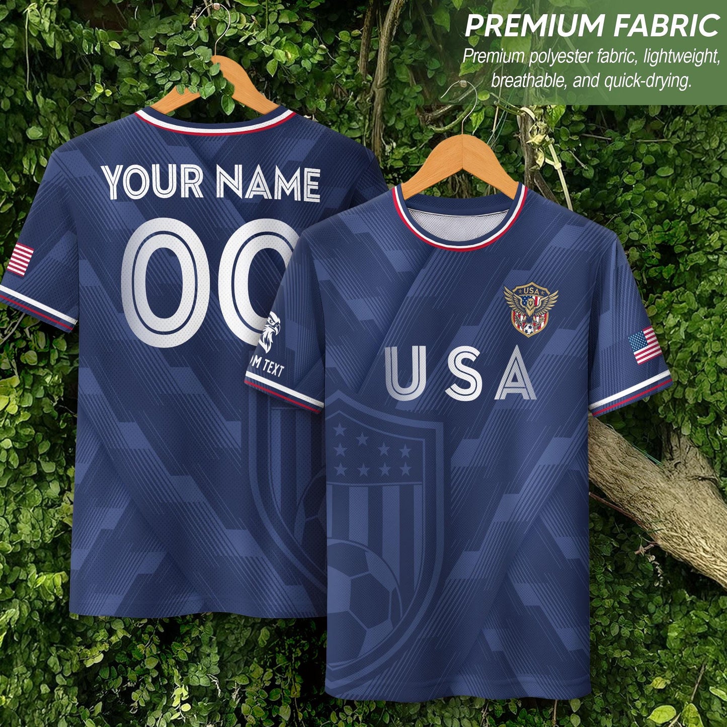 Custom USA Soccer Jersey For Men Women & Kids, Personalized American Soccer Jersey, Americana Game Day Outfit, USA Soccer Jersey Team | ZI68