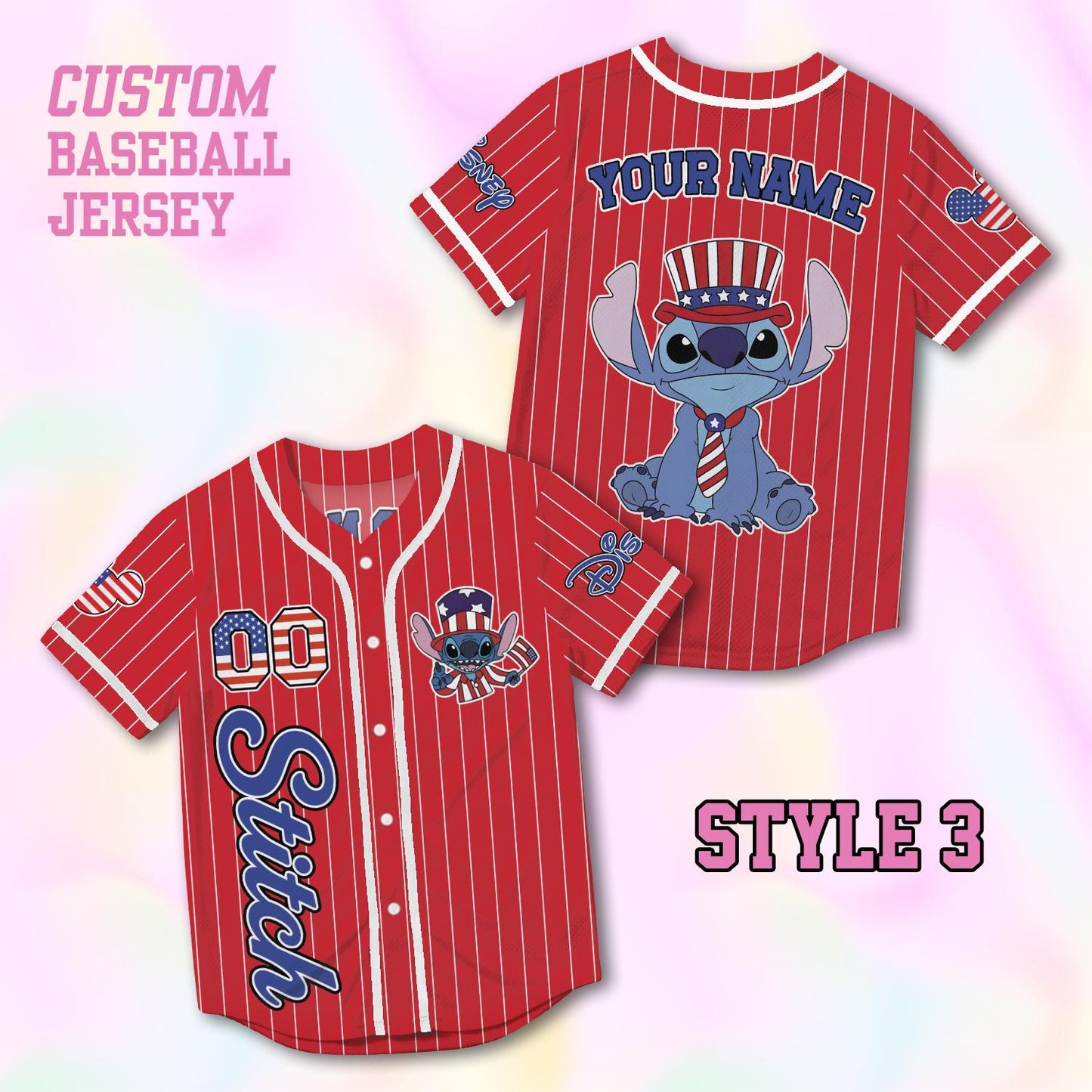 Custom Stitch Baseball Jersey, USA 250th Anniversary Shirt, Personalized 1776-2026 Family Vacation Gift | QL84