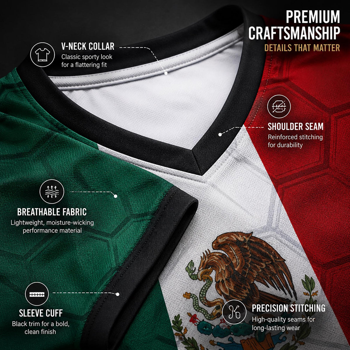 Custom Mexico Crop Top Soccer Jersey 2026, Personalized Name Number World Cup Shirt for Women, Game Day Fan Gift | GA58