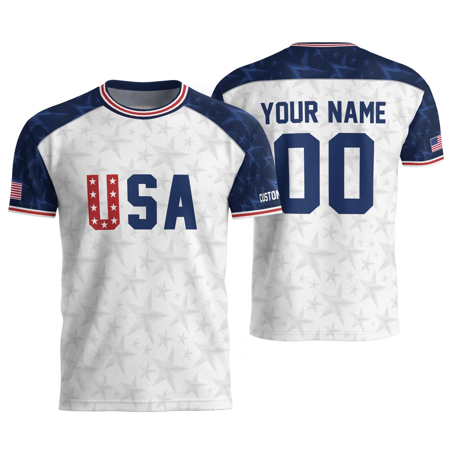 Custom USA Soccer Jersey For Men Women & Kids, Personalized American Soccer Jersey, Americana Game Day Outfit, USA Soccer Jersey Team | OP80