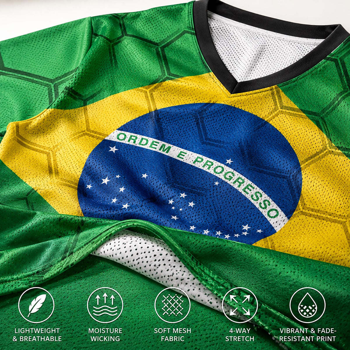 Custom Brazil Crop Top Soccer Jersey 2026, Personalized Name Number World Cup Shirt for Women, Game Day Fan Gift | OA90