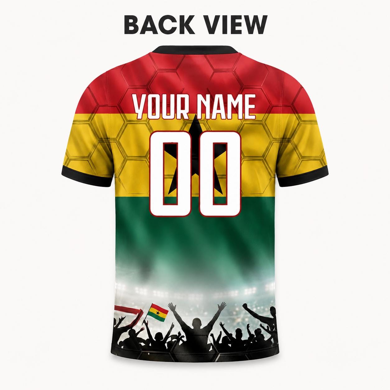Custom Ghana Soccer Jersey 2026 World Cup, Personalized Name Number Shirt for Men Women Kids, Ghana Fan Apparel Gift | XH33