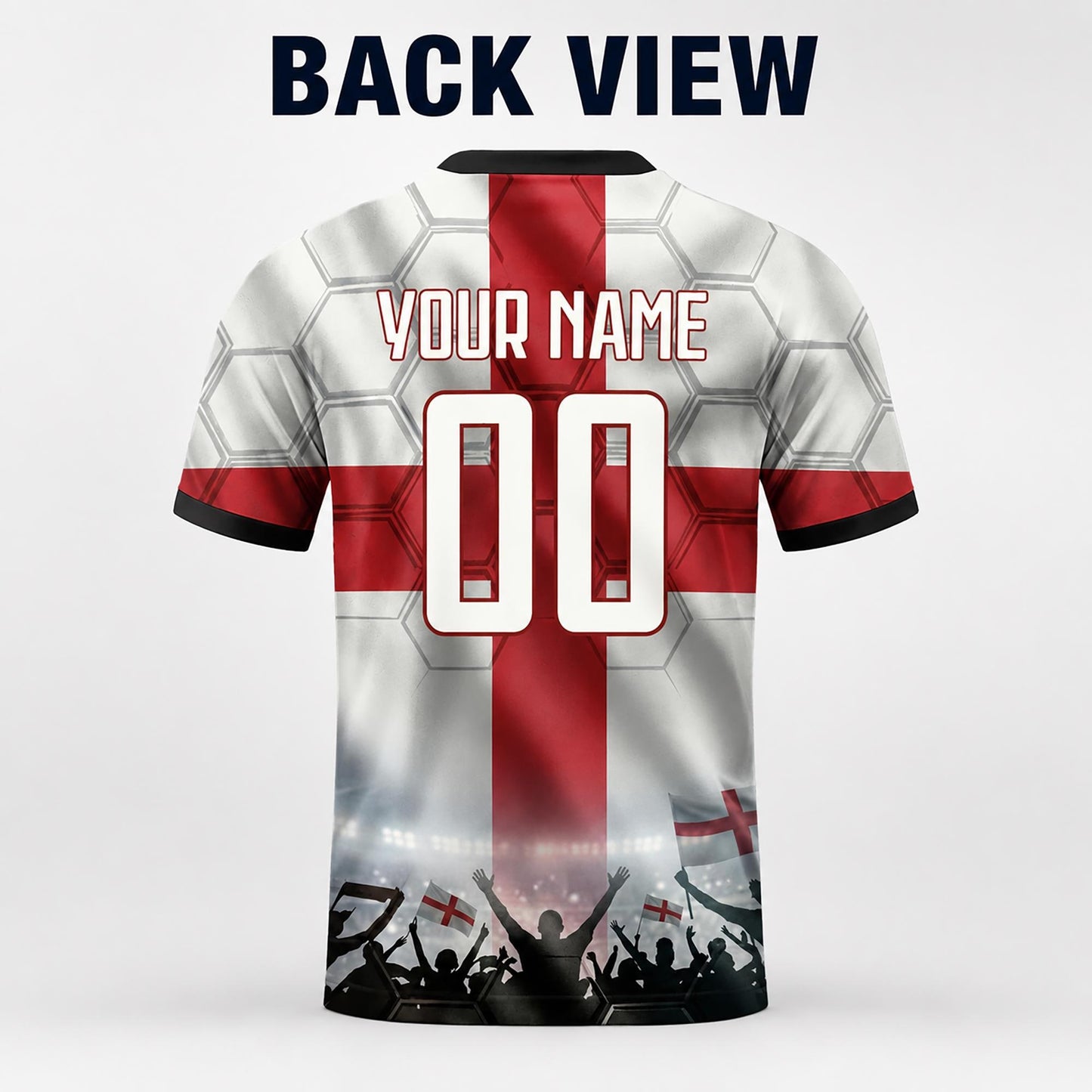 Custom England Soccer Jersey 2026 World Cup, Personalized Name Number Shirt for Men Women Kids, England Fan Apparel Gift | DE53
