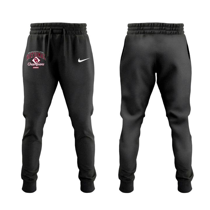 Oklahoma Sooners Charcoal 2026 NCAA Division I Baseball National Champions Locker Room Hoodie