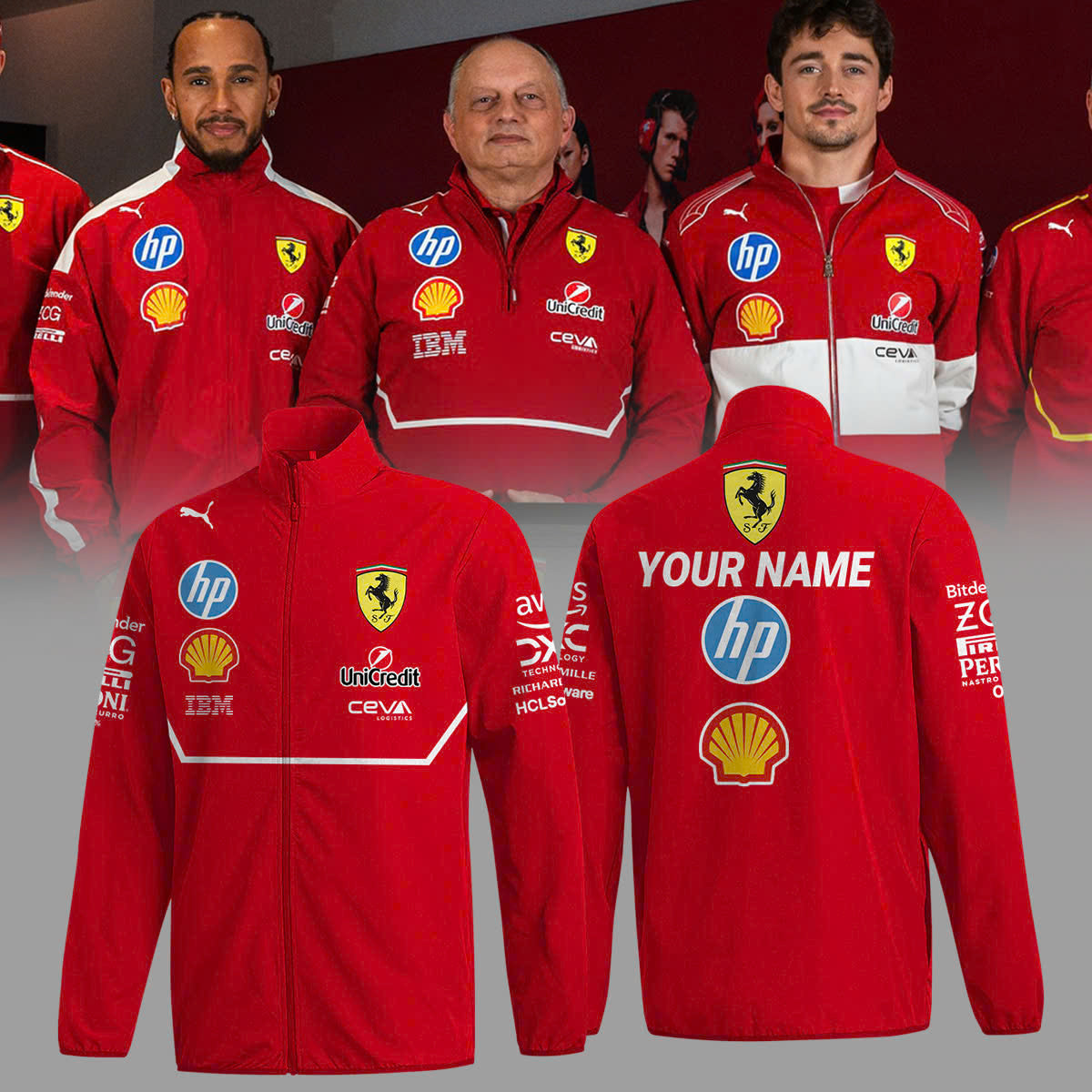 Ferrari Stand up zipper,ZipBaseballJacket | XH12