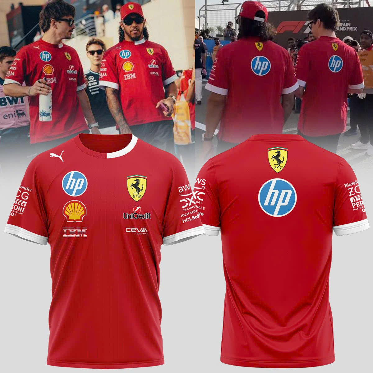 _Ferrari Lewis Hamilton,Charles Leclerc tshirt. | HM14