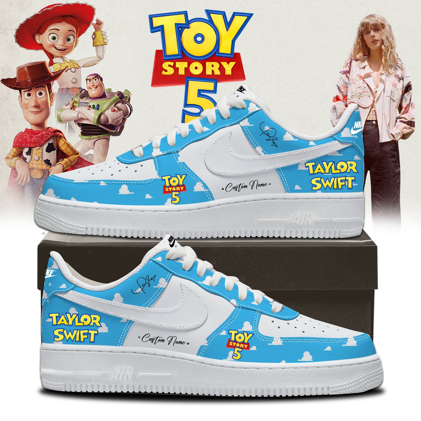 Taylor Swift x Toy Story 5 Limited Edition Signature - AJ1 Shoes | XE87