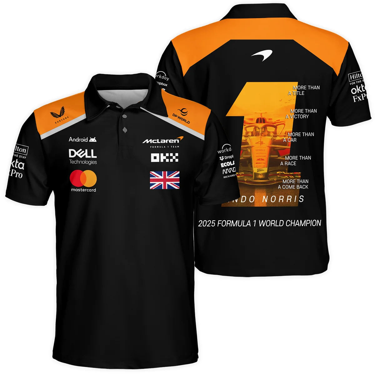 McLaren Lando Norris 2025 F1 World Champions Limited Edition Polo