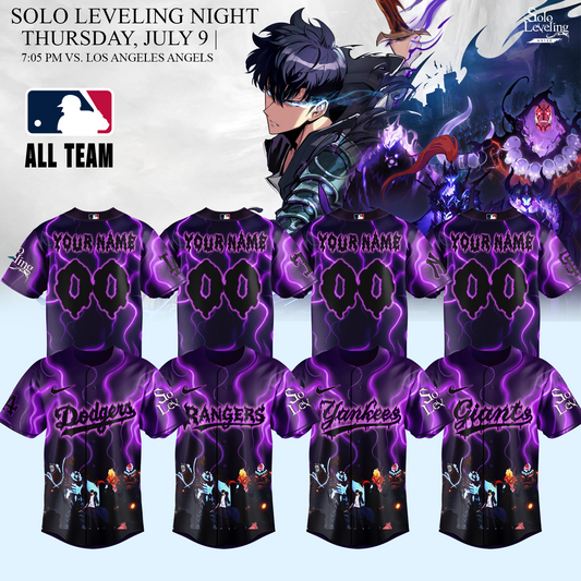 MLB ALL TEAMS x Solo Leveling Limited Jersey (Custom Name &amp; Number)