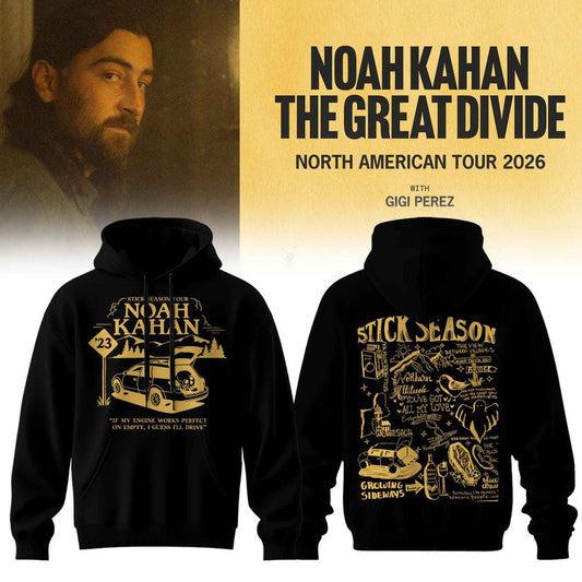 Noah Kahan - The Great Divide Tour Merch Limited Hoodie | EE43