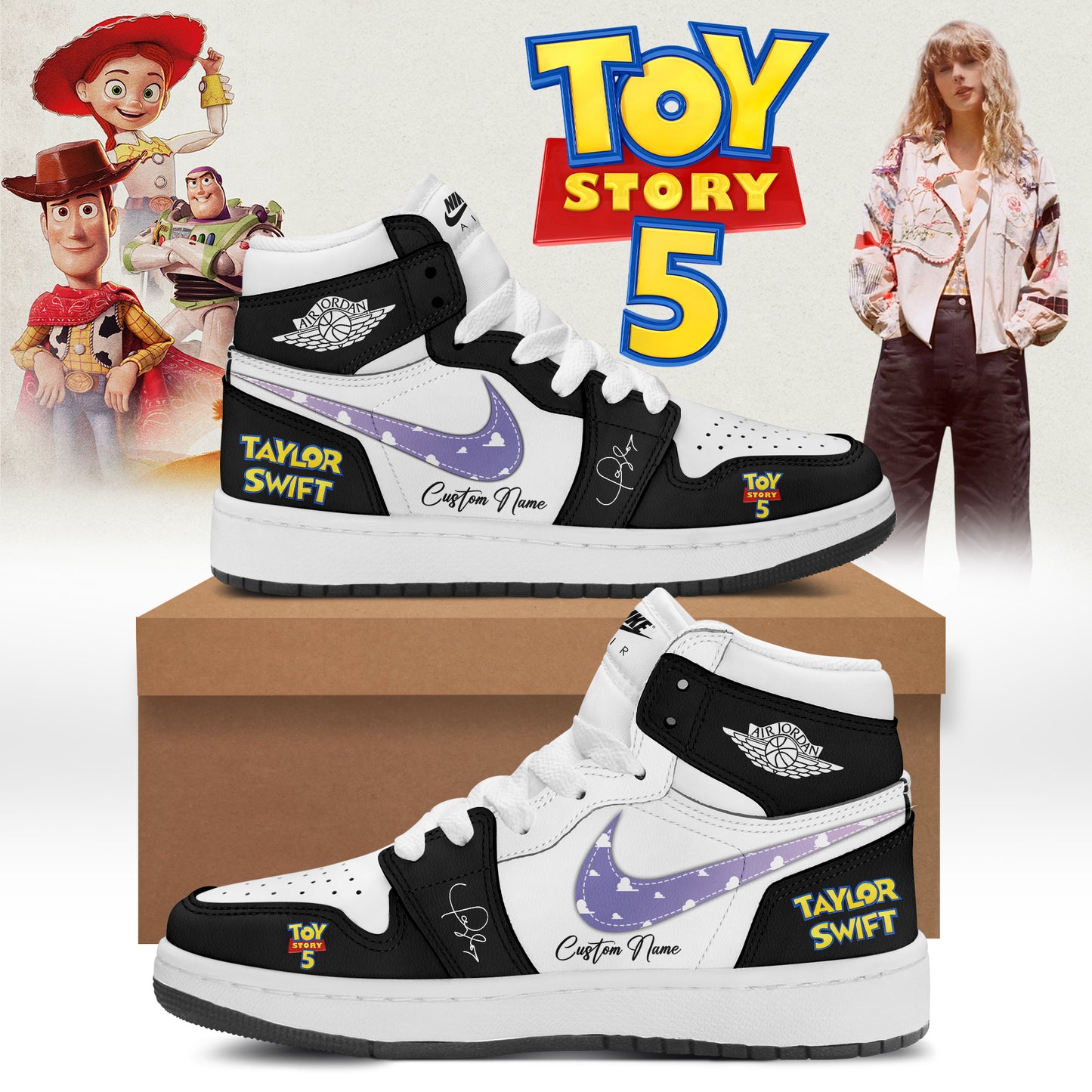 Taylor Swift x Toy Story 5 Limited Edition Signature - AJ1 Shoes | HL38