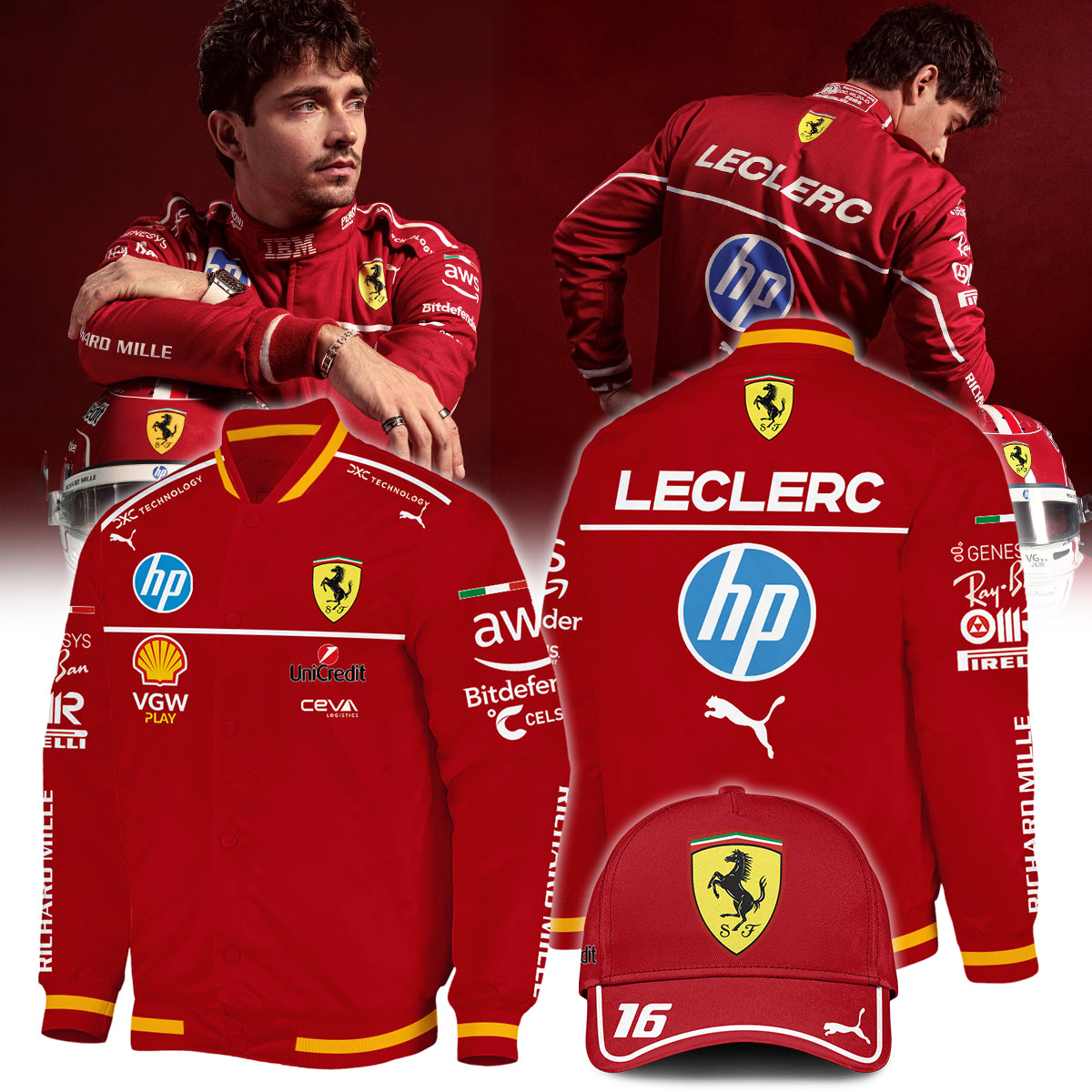 ,Limited Edition Bomber Jacket Charles Leclerc. | AR66
