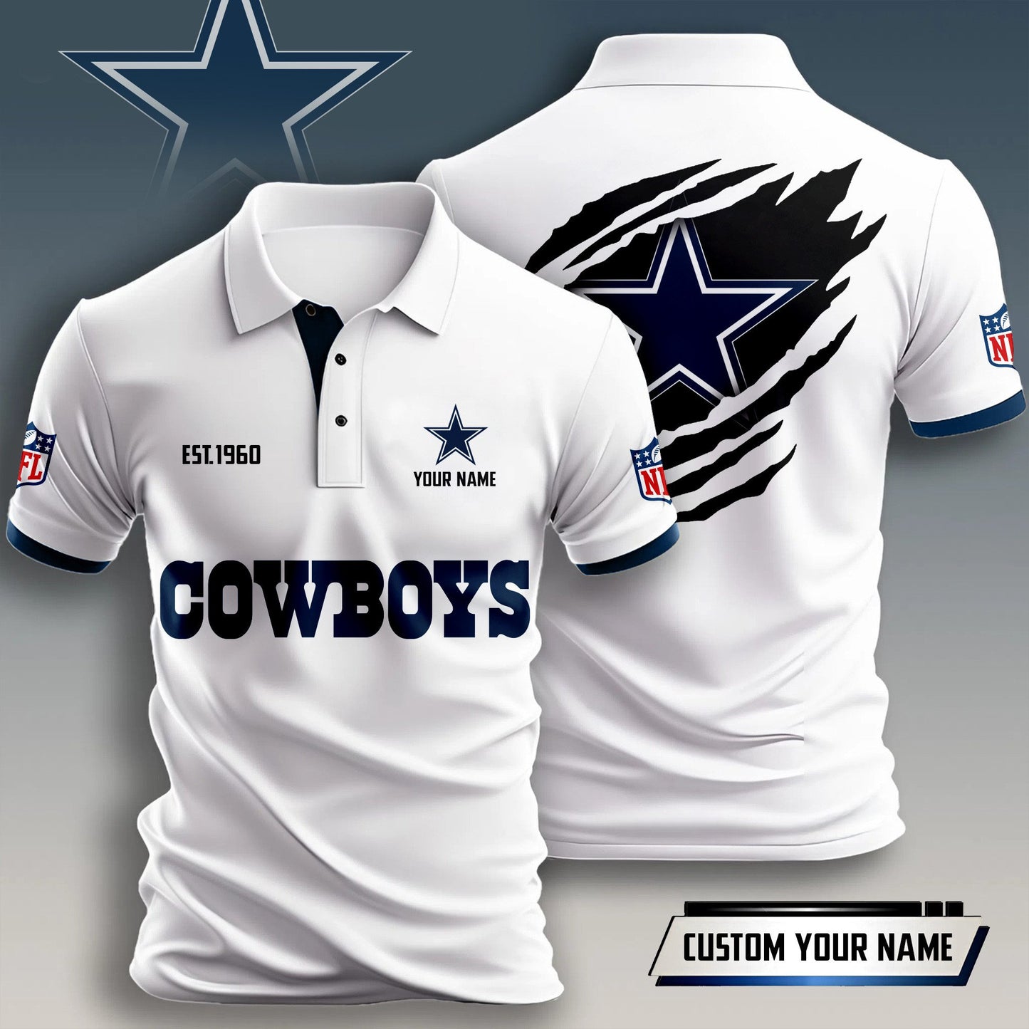 Dallas Cowboys | Premium NFL Polo Shirt | QF52