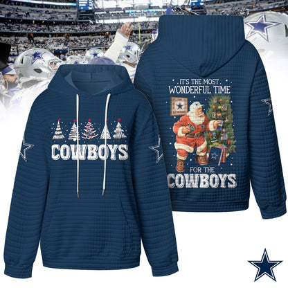 Dallas Cowboys | Premium NFL Christmas Waffle Hoodie HY | GT36