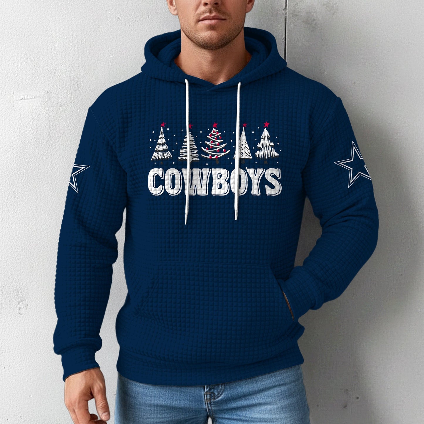 Dallas Cowboys | Premium NFL Christmas Waffle Hoodie HY | GT36