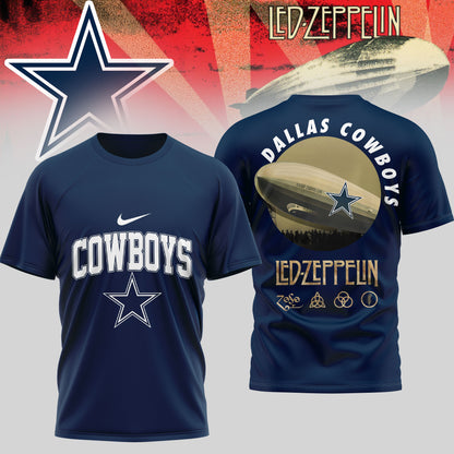 Dallas Cowboys | Premium NFL Led Zeppelin 3D Shirt | WP56