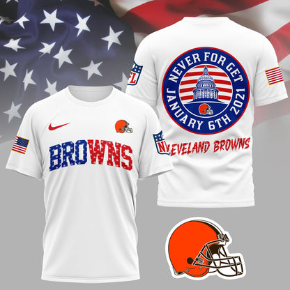 Cleveland Browns | Premium NFL Never Forget January 6th 3D Shirt | VW92