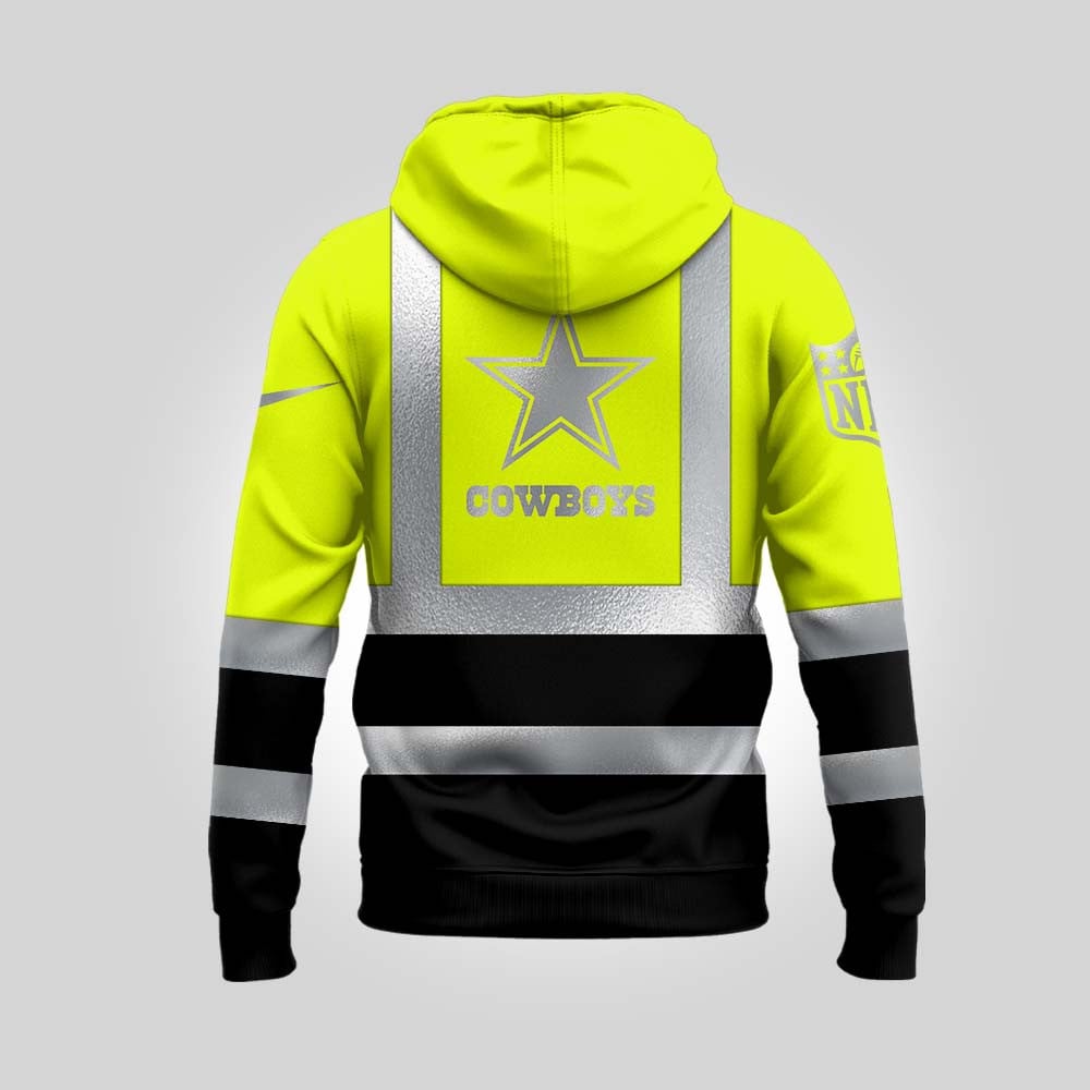 Dallas Cowboys | Premium NFL Patriotic Hi-Vis Safety Hoodie | YR29