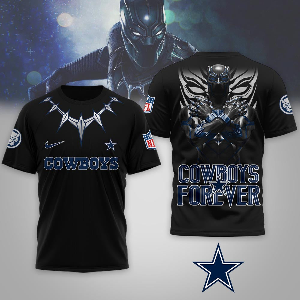 Dallas Cowboys | Premium NFL Black Panther 3D Shirt | ZL46