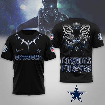 Dallas Cowboys | Premium NFL Black Panther 3D Shirt | ZL46