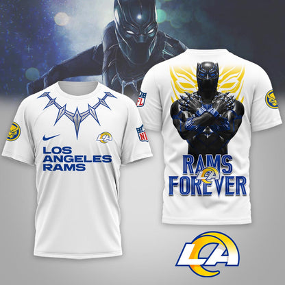 Los Angeles Rams | Premium NFL Black Panther 3D Shirt | OP98