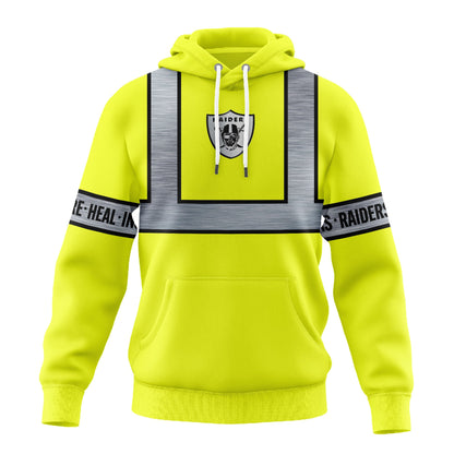 Las Vegas Raiders | Premium NFL Nurse Safety Hi Vis Hoodie | ZY73