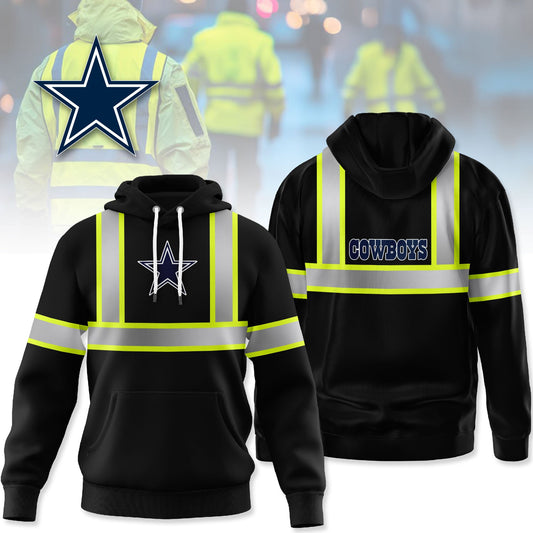 Dallas Cowboys | Premium NFL Hi Vis Safety Reflective Hoodie | UD18