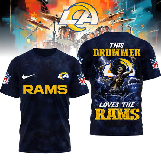 Los Angeles Rams | Premium NFL Drummer 3D Shirt | ZD29