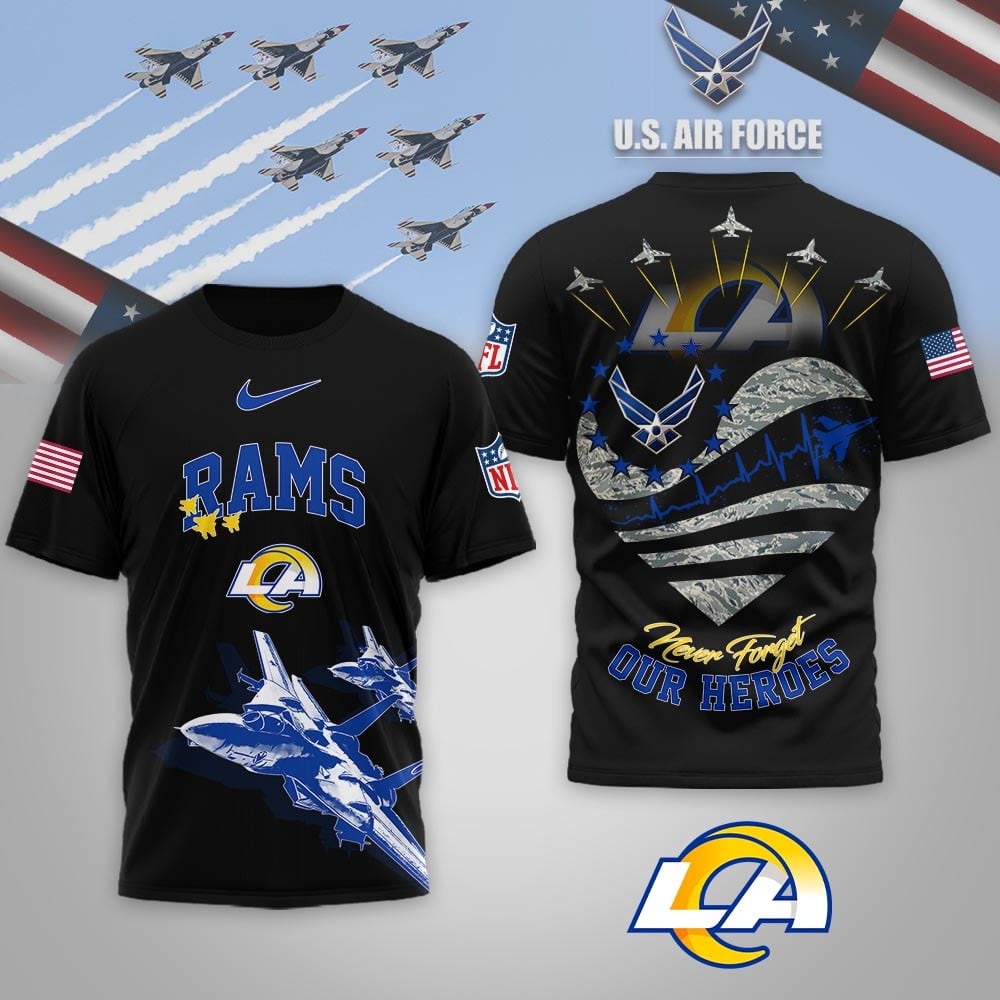 Los Angeles Rams | Premium NFL US Air Force 3D Shirt | HK82