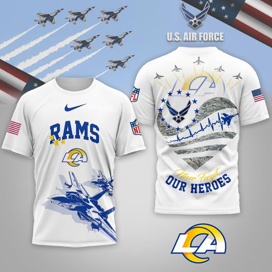 Los Angeles Rams | Premium NFL US Air Force 3D Shirt | HK82