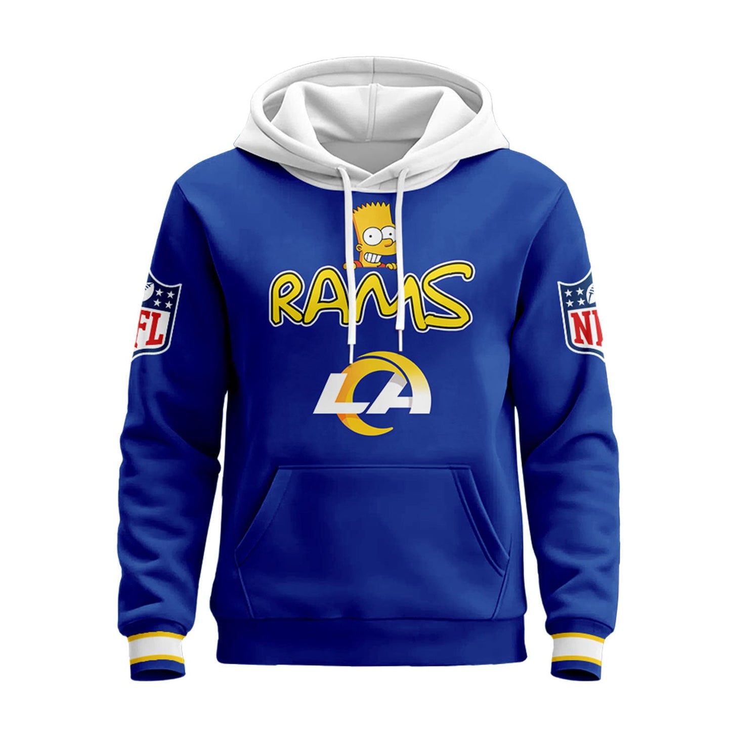 Los Angeles Rams | Premium NFL Bart Simpson Hoodie | UK51