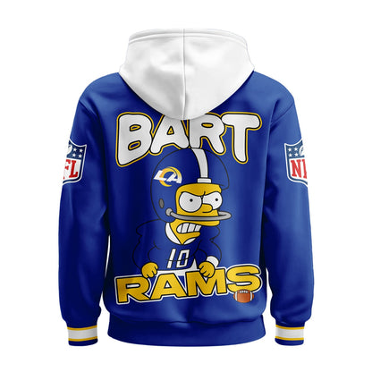 Los Angeles Rams | Premium NFL Bart Simpson Hoodie | UK51