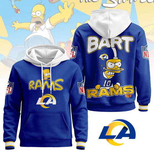 Los Angeles Rams | Premium NFL Bart Simpson Hoodie | UK51