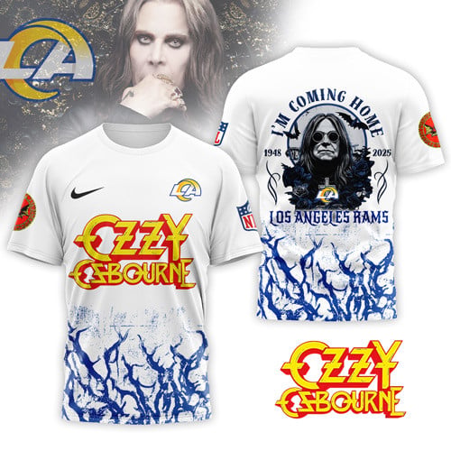 Los Angeles Rams | Premium NFL Ozzy Osbourne I Am Coming Home 3D Shirt | QQ22